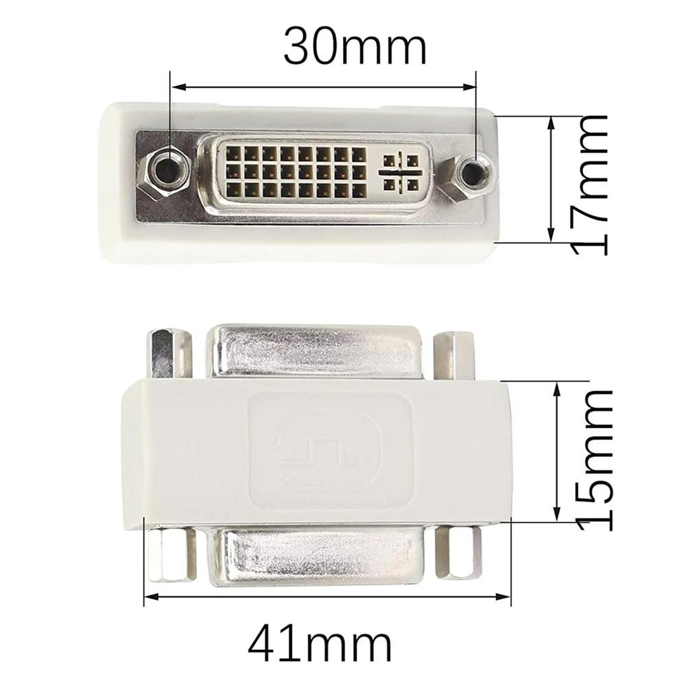 Short 24+5 Female to Female DVI Extension Adapter Connector 29 Hole 24+5Pin Female DVI Test Connector Adaptor F 29P